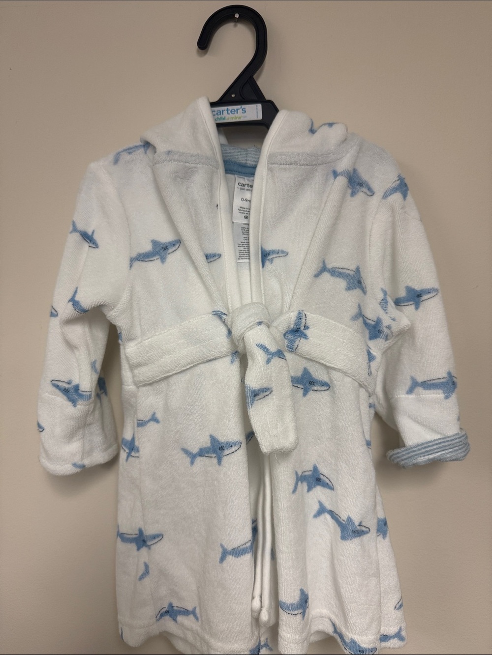 Carters shark bathrobe